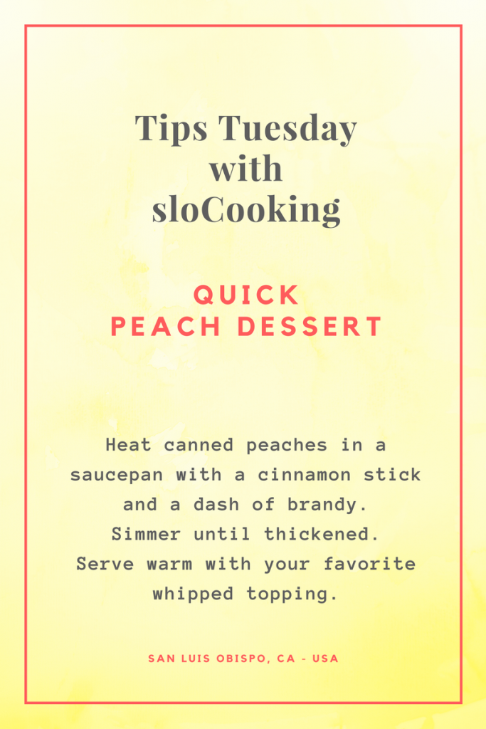 quick peach dessert