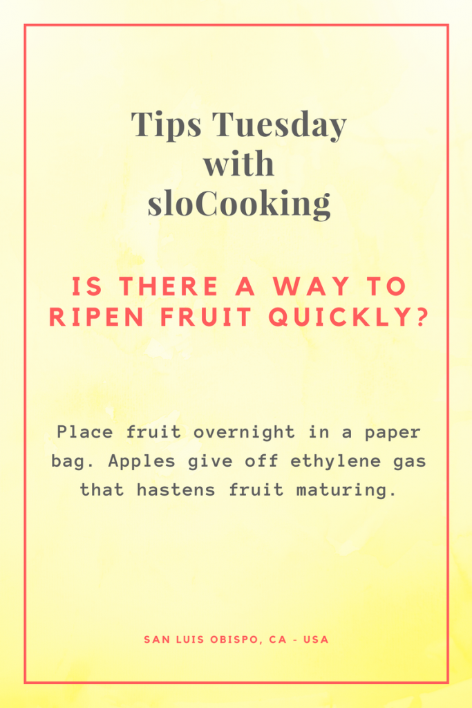 trick to ripen fruit