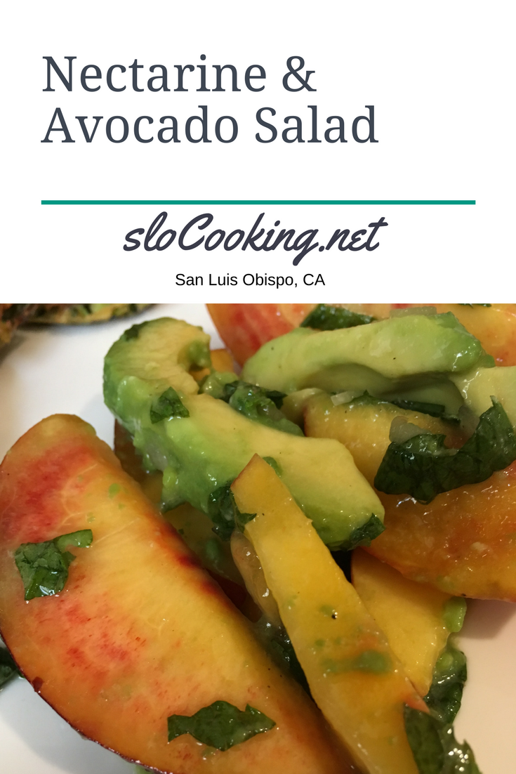 Nectarine Avocado Salad from sloCooking