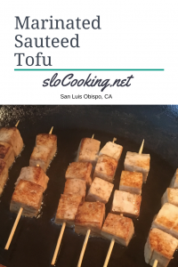 Sautéed Marinated Tofu