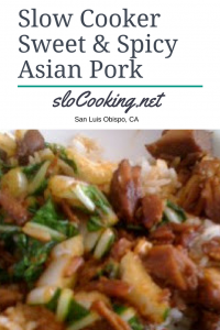slow cooker sweet & spicy asian pork