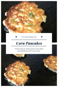 Savory Corn Pancakes sloCooking.net