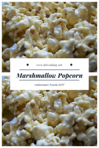 Marshmallow Popcorn sloCooking.net Halloween Food 2017