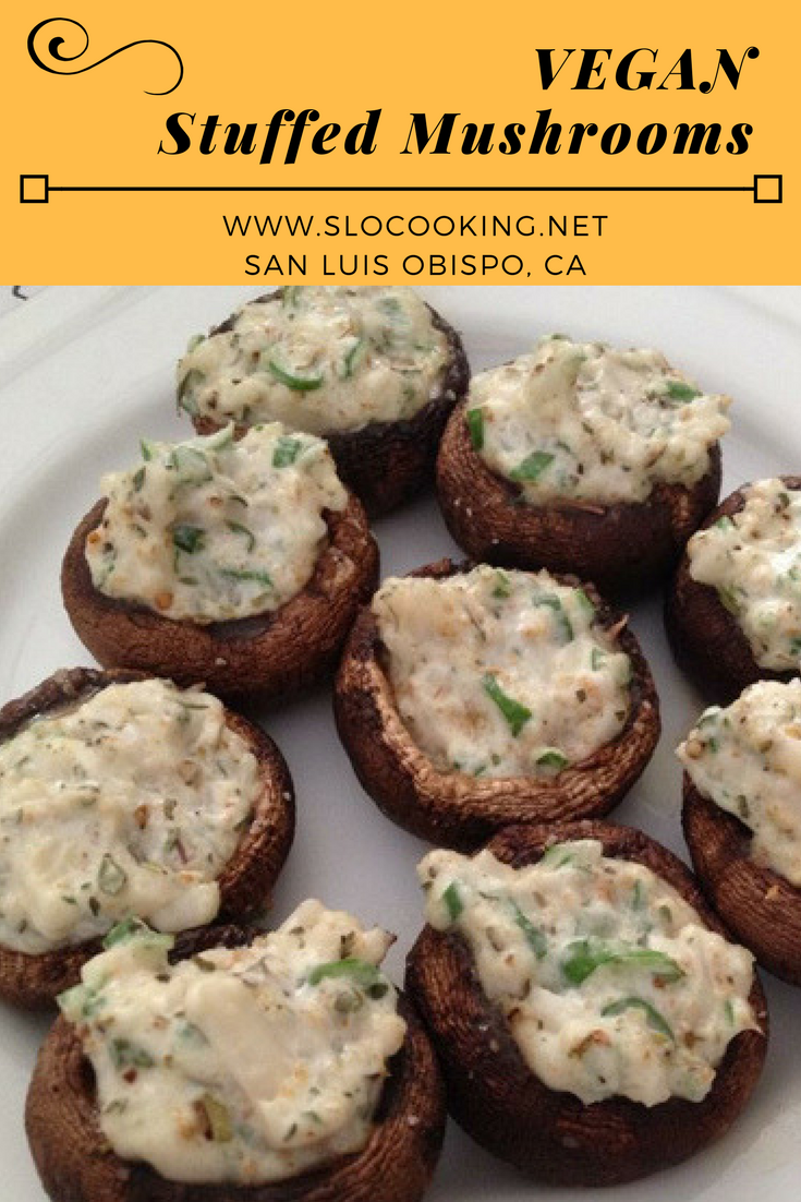 Dairy Free Stuffed Mushrooms - sloCooking