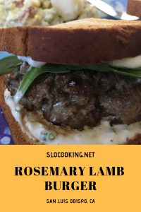 rosemary lamb burger #slocooking #burger