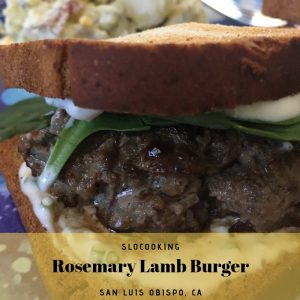 rosemary lamb burger #slocooking #burger