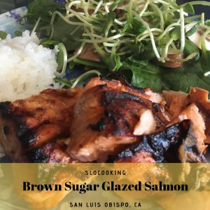 brown sugar glazed salmon #slocooking