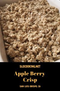 Apple Berry Crisp from sloCooking.net #baking #dessert