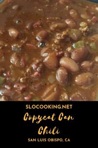 sloCooking copycat can chili recipe