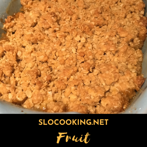 sloCooking recipe Fresh Fruit Crumble