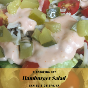 sloCooking recipe hamburger salad