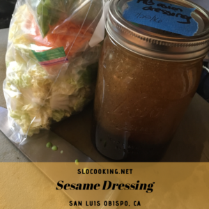 Sesame dressing from sloCooking